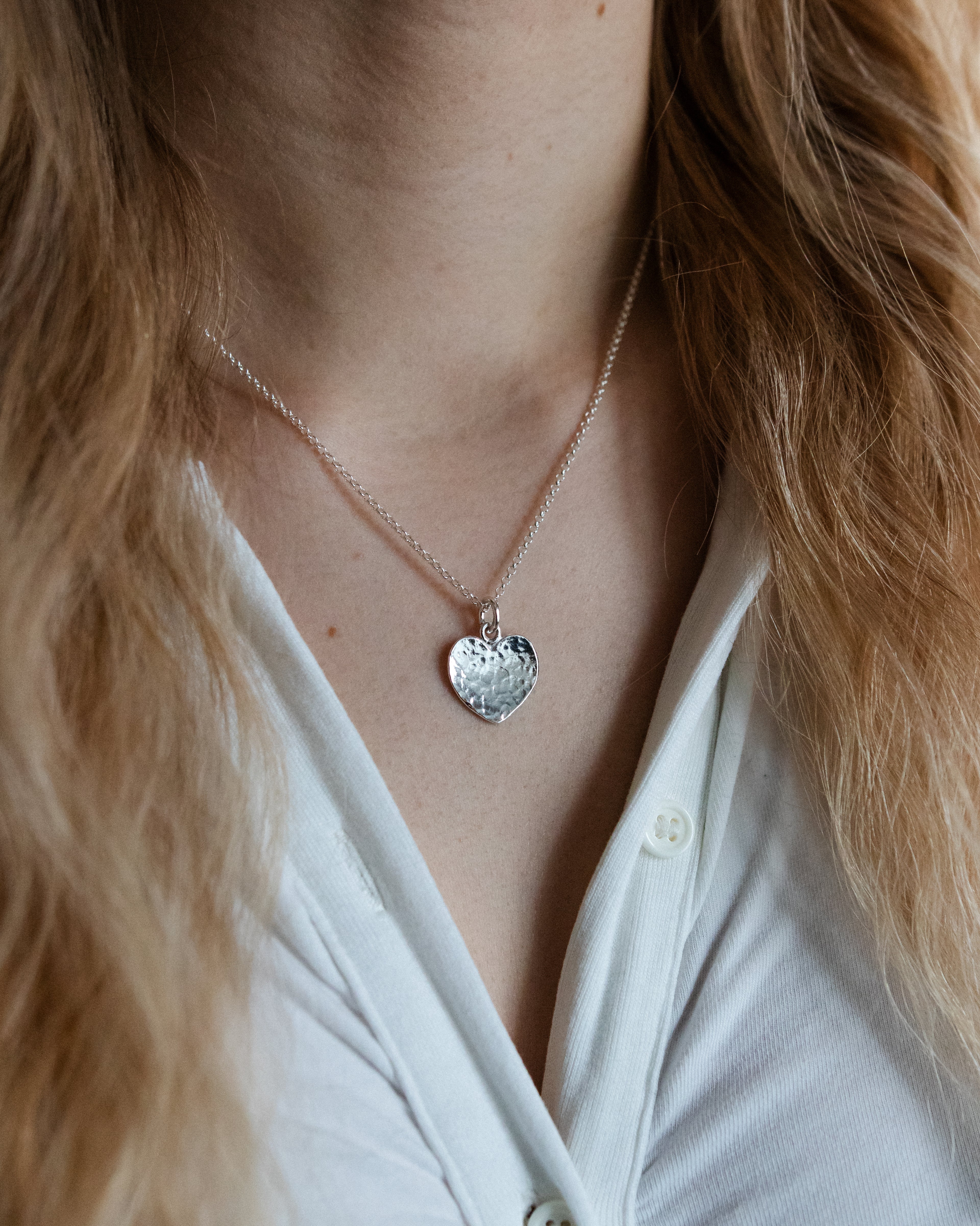 Taottu sydän - Kaulakoru omalla kaiverruksella