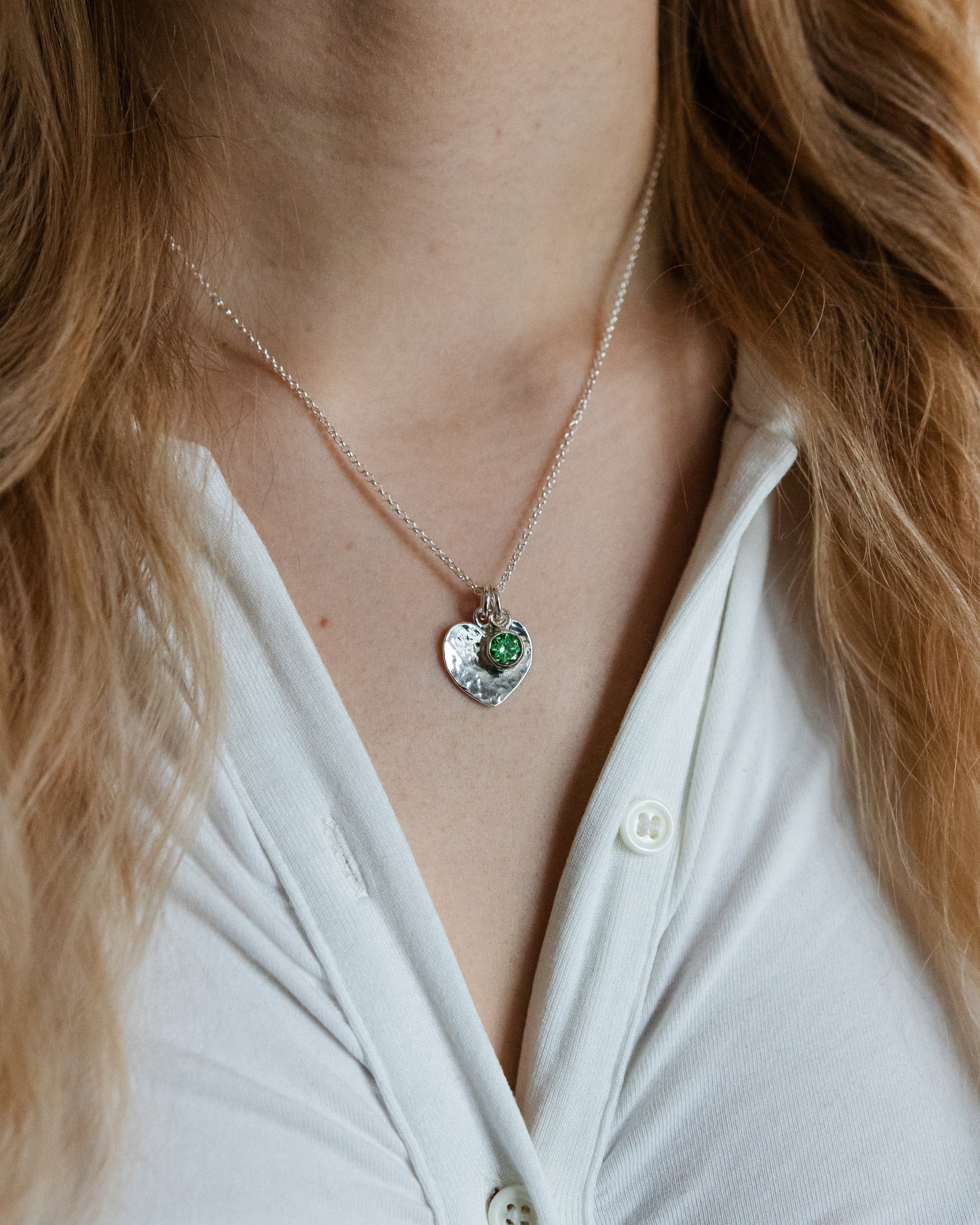 Taottu sydän - Kaulakoru omalla kaiverruksella