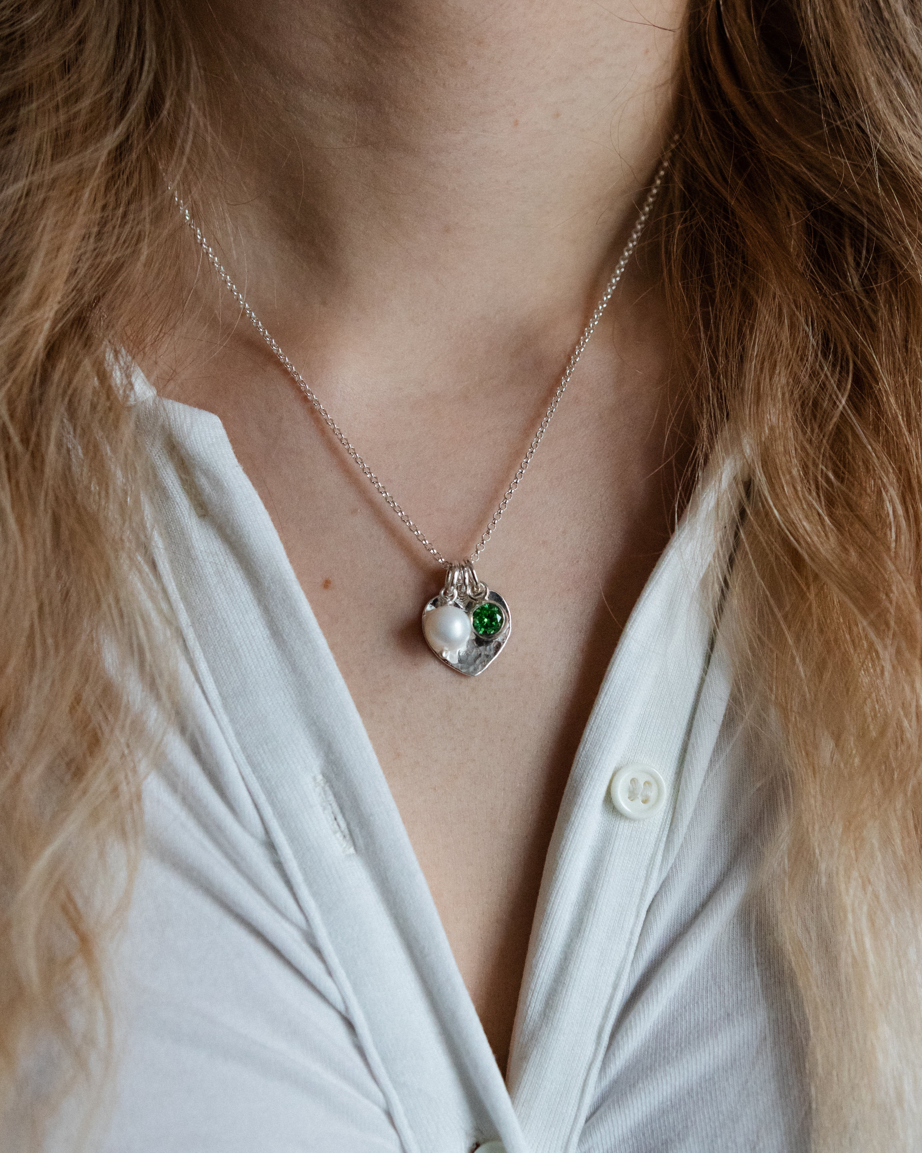 Taottu sydän - Kaulakoru omalla kaiverruksella