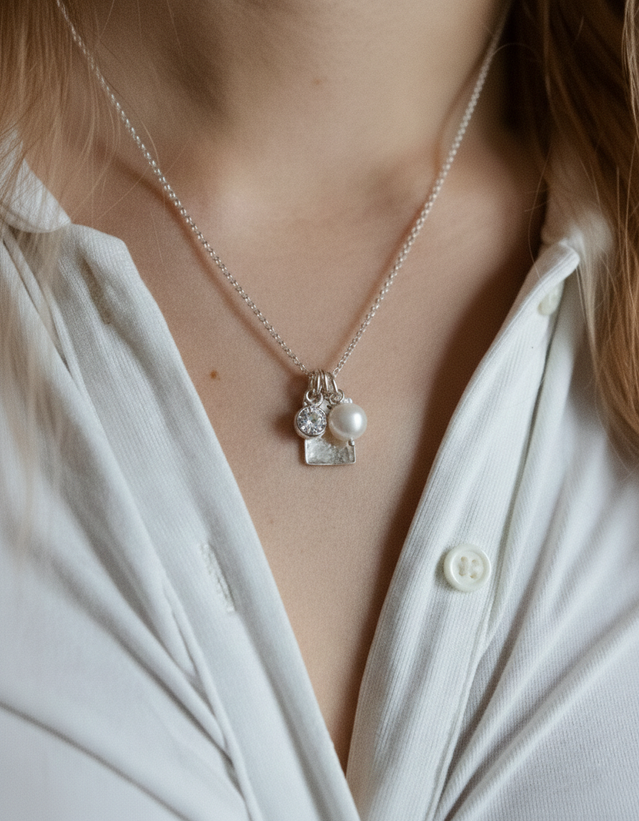 Taottu laatta - Kaulakoru omalla kaiverruksella